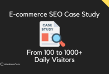 E commerce SEO Case Study